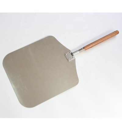 Wooden handle customized size Pizza shove aluminum Pizza peel