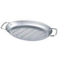 Foshan St.Mega BBQ Grilled Fish and Fish Tray Oval non-stick fish dish