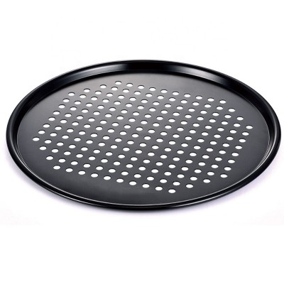 12'' Non-stick Pizza pan Pizza tray with holes deep dish pizza pan  bakeware for oven