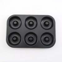 High Quality Non Stick Carbon Steel 6 Cups Donut Cake Mold Baking Mould For Kitchen Bakery Baking Workshop